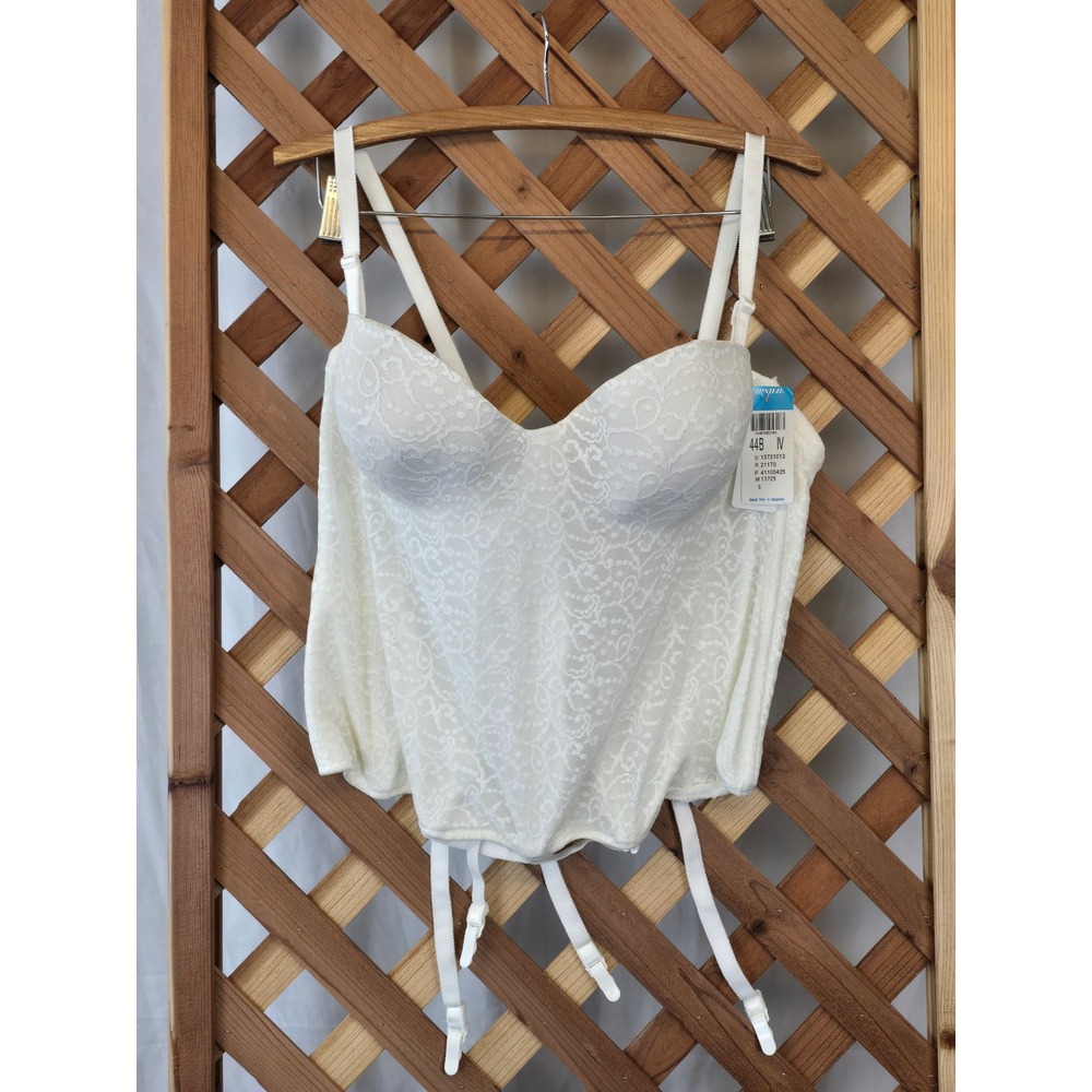 Carnival Lace Bustier Corset Women 44B‎ Ivory Bridal Lingerie Style 425 -New
